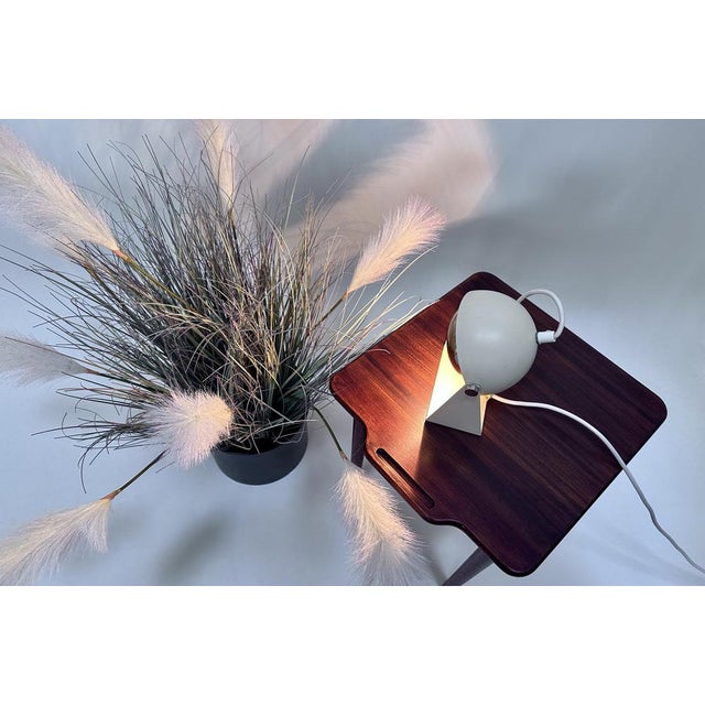 Silver Small Space Age Italian Chrome and Metal Ball Table Lamp, 1960s For Sale - Image 8 of 18