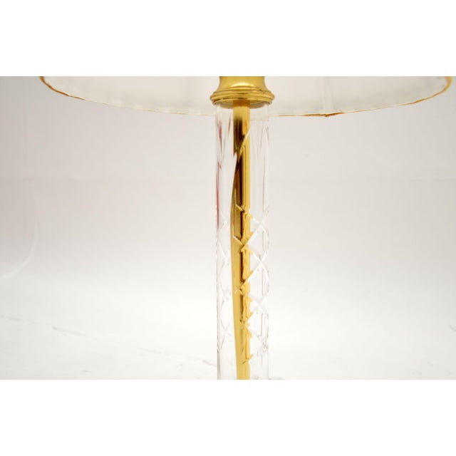 1970s Vintage Brass and Glass Table Lamps, 1970, Set of 2 For Sale - Image 5 of 9