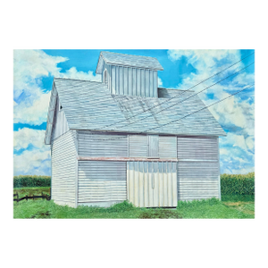 Harold Gregor Original Painting Illinois Corn Crib No. 23 60" X 84"