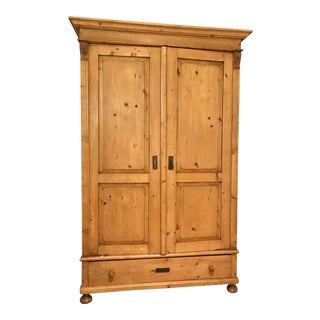 Antique Pine Armoire For Sale