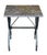 French Garden or Conservatory Table With Marble Top Over Polished Steel For Sale - Image 4 of 10