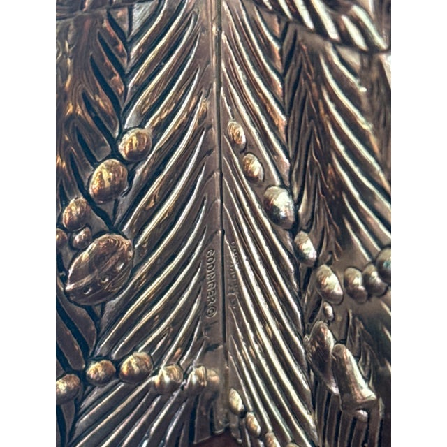 Traditional 1980s Christmas Tree Silverplate Five Candle Holder For Sale - Image 3 of 10