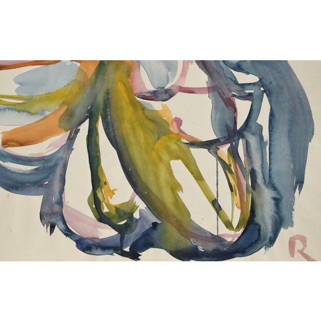 Charlotte Hilmer, Iris Blossom, 1955, Oil on Canvas For Sale - Image 10 of 12