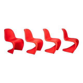 Verner Panton for Vitra Panton S Chairs - Set of 4 For Sale