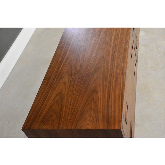 Wood 1960s Refinished Walnut Low Dresser or Console by Poul Hundevad For Sale - Image 7 of 10