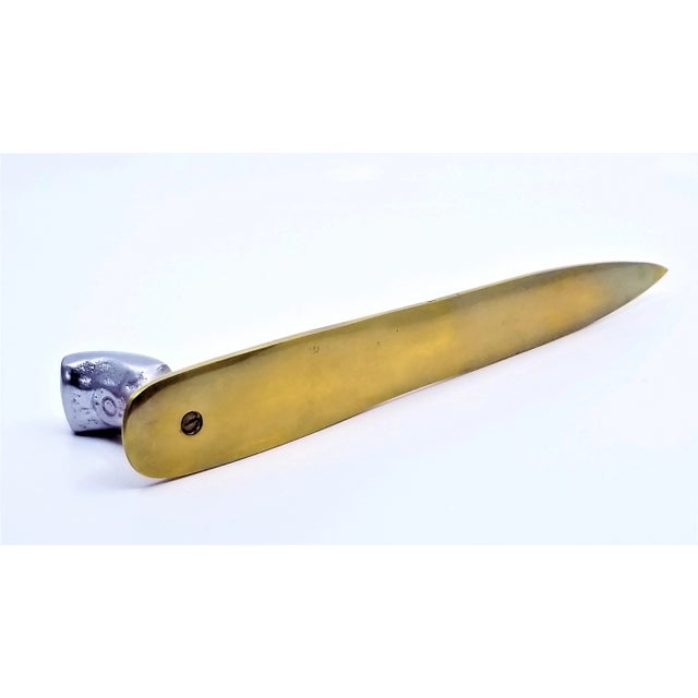 Brass Letter Opener Cycladic For Sale - Image 8 of 10