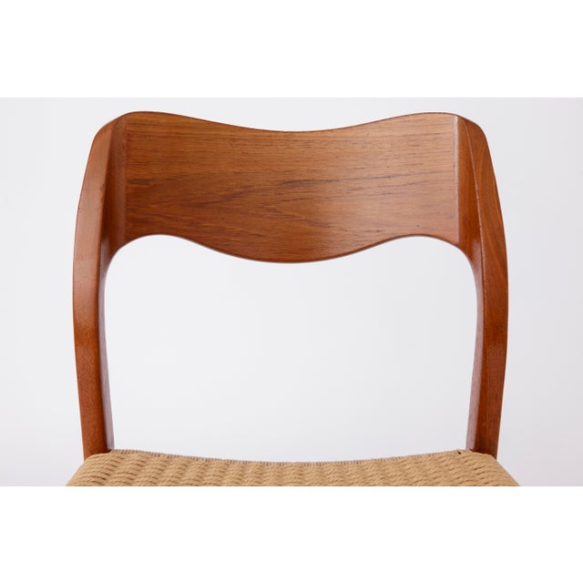 Model 71 Chair in Teak with New Danish Cord by Niels Otto Møller for J.L. Møllers, 1960s For Sale - Image 3 of 10