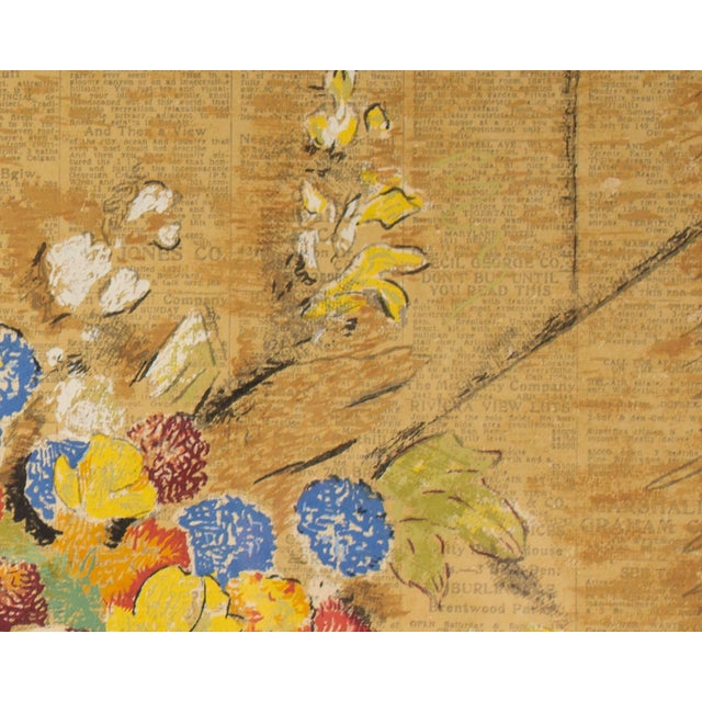 “Flores” Serigraph Print by Alfredo Ramon Martinez For Sale - Image 4 of 8