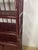 Vintage Italian Burgundy Bamboo Wicker Bar Cabinet and Stools, 1970s, Set of 5 For Sale - Image 6 of 9