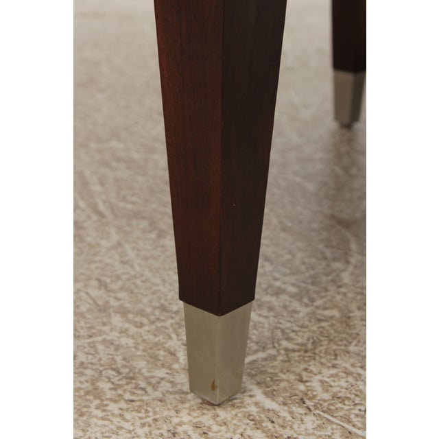 Ethan Allen Avenue Mahogany Oval Coffee Table For Sale - Image 11 of 15