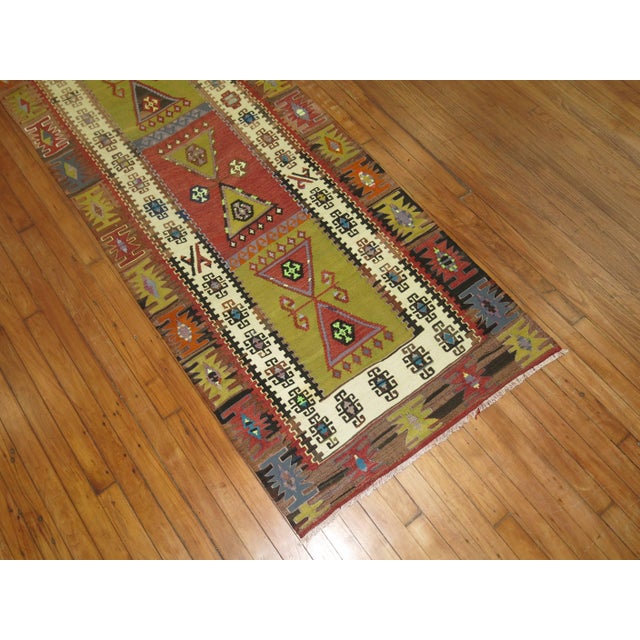 Antique Kilim Runner For Sale - Image 4 of 6