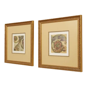 Early 21st Century Renaissance Style Floral Architectural Art Print by Elizabeth Jardine - A Pair