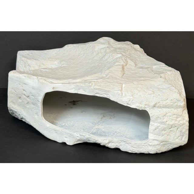 Sirmos Faux Stone Cast Resin Rockwork Sculptural Vase, USA, 1970s For Sale - Image 11 of 11