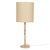 Metal Lamia Natural Burl and Raffia Designer Table Lamp For Sale - Image 7 of 7