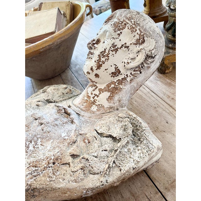 Antique Bust of Roman Figure For Sale - Image 4 of 7