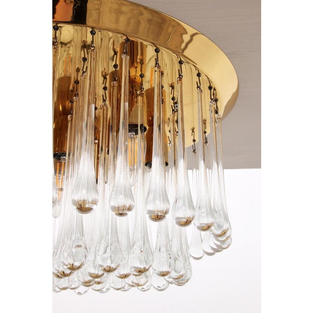 Large Raindrop Hanging Lamp in Murano Glass by J.T. Kalmar, Austria, 1970s For Sale - Image 12 of 15