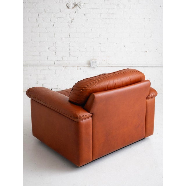 Vavassori "Original Arizona" Lounge Chair in Cognac Leather For Sale - Image 4 of 13