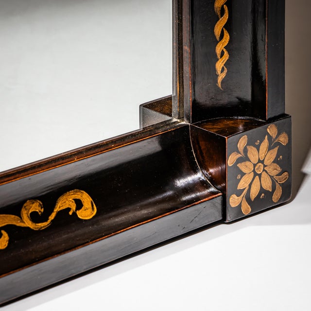 Biedermeier Ebonized Mirror, 1820 For Sale - Image 6 of 7