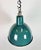 Metal Industrial Petrol Enamel Factory Pendant Lamp, 1960s For Sale - Image 7 of 17