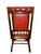 Mid-Century Modern English Leather Platform Rocking Chair For Sale - Image 3 of 5