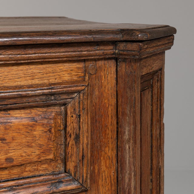 Amber Early 19th Century France Honey Oak Carved Oak Sideboard For Sale - Image 8 of 11