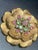 Coro Florenza MCM Multi-Tiered, Botanical Floral Brooch Green and Pink Stones For Sale - Image 4 of 5