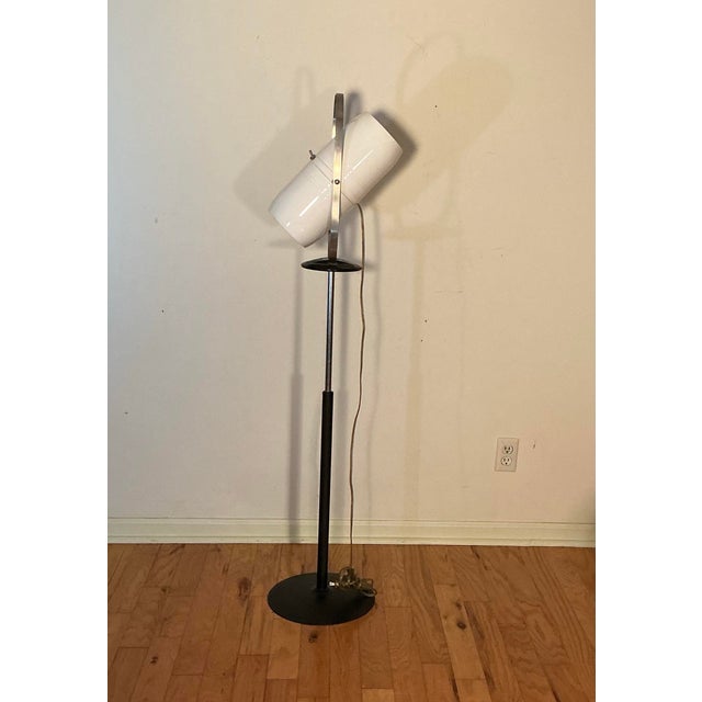 Industrial Vintage Westinghouse Industrial Mid-Century Lamp Floor Light Spotlight Chrome Directional, Circa 1950s For Sale - Image 3 of 12