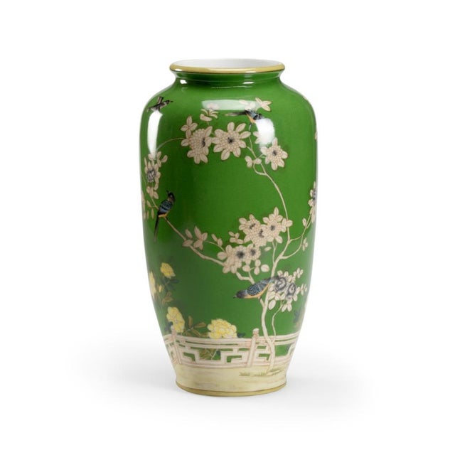 Contemporary Wildwood Brook Glen Birds Vase For Sale - Image 3 of 3