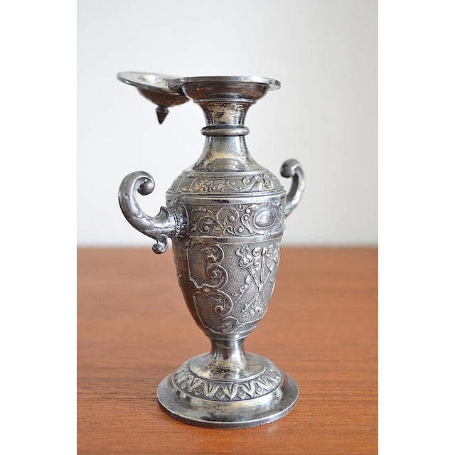 Small Antique Empire Silver-Plated Vase from WMF, 1920s For Sale - Image 6 of 12