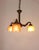 Brown Art Deco Bronze and Glass Chandelier, 1920s For Sale - Image 8 of 12