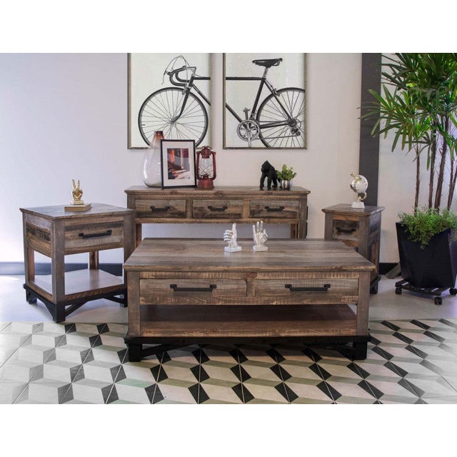 Greenview Loft Collection: Solid wood furniture with rustic and refined industrial details and finishes. Loft features a...