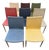 Set of 8 Late 20th Century Authentic Loewenstein Postmodern Italian Dining Chairs - Colorful Assortment For Sale