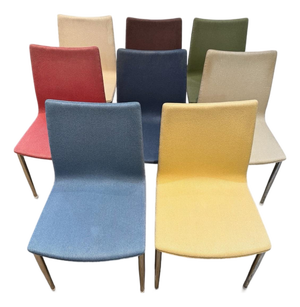 Set of 8 Late 20th Century Authentic Loewenstein Postmodern Italian Dining Chairs - Colorful Assortment