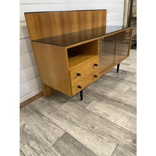Vintage Wall Cabinet by Mojmir Pozar, 1960 For Sale - Image 4 of 7