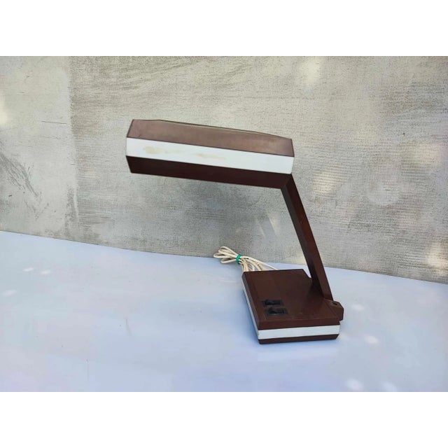 POLAMP PUŁTUSK table lamp, vintage 1970s, dimensions: height 32.5 cm, width 25.3 cm, depth. 18.5 cm. European Plug (up to...