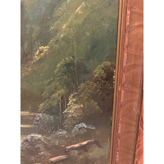 Antique 19th-Century Tonalist Landscape Painting in Original Frame, Circa 1880s For Sale - Image 10 of 14