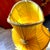 Textile Mid-Century Modern Geometric Amber Acrylic Glass Table Lamp with Hollywood Regency Lampshade, 1960s For Sale - Image 7 of 18