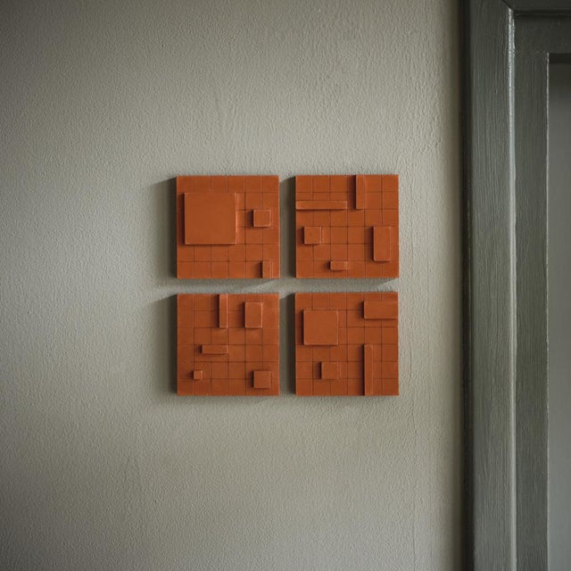 Add a touch of micro brutalist elegance to your interior with these unique, handcrafted wall sculptures. Made from high-...