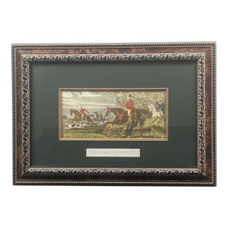 Late 20th Century Bombay Private Collection “The Find: Tally-Ho Away O-O” Equestrian Artwork For Sale