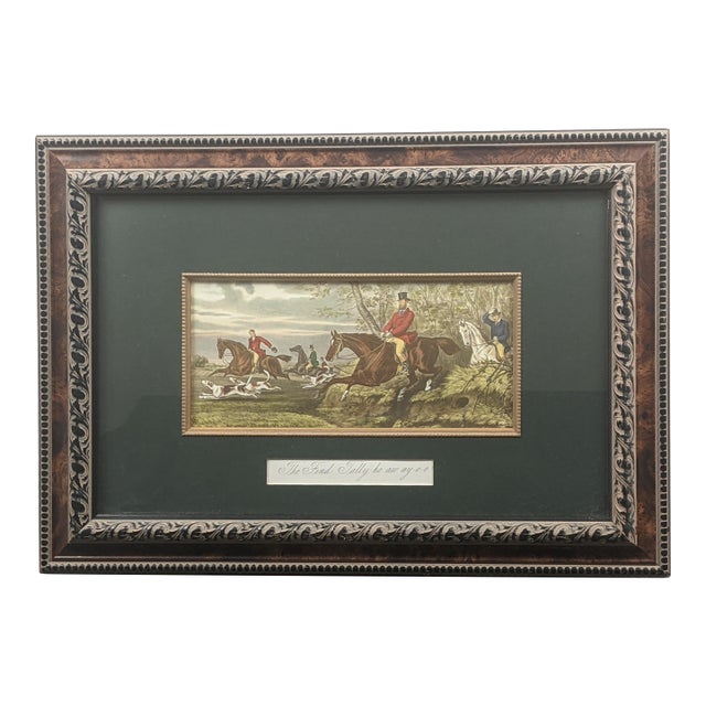 Late 20th Century Bombay Private Collection “The Find: Tally-Ho Away O-O” Equestrian Artwork For Sale