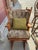 Vintage Solid Wood Windsor-Style Glider Rocking Chair With Tufted Cushions For Sale - Image 9 of 9