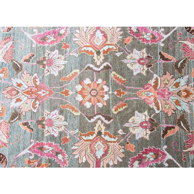 Early 20th Century Persian Mehraban Rug For Sale In Chicago - Image 6 of 15
