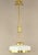 Gold Art Deco Viennese Chandelier with Opal Glass, Austria, 1920s For Sale - Image 8 of 10