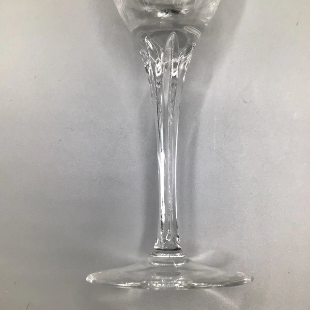 Transparent Gorham Crystal Wine Glasses “Jolie” - A Pair For Sale - Image 8 of 9
