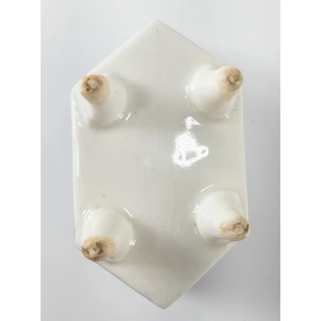 Japanese Blue and White Arita Kiln Incense Burner Censer For Sale - Image 11 of 13