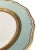 French Provincial Raynaud Limoges "Turenne" Mint Green and Gold Encrusted Porcelain, 20 Pieces For Sale - Image 3 of 5