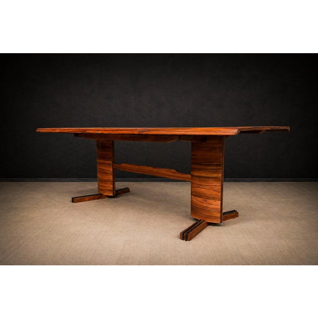 Dining Table in Caviúna Wood by Novo Rumo, Brazilian Modern, 1960s For Sale In New York - Image 6 of 18