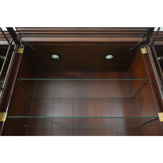 Traditional Kindel Oxford Mahogany 4 Door Breakfront For Sale - Image 3 of 12