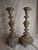 Antique Warsaw Brass Shabbat Candlesticks, 14" Polish Sabbath 19th Century Pair For Sale - Image 4 of 16