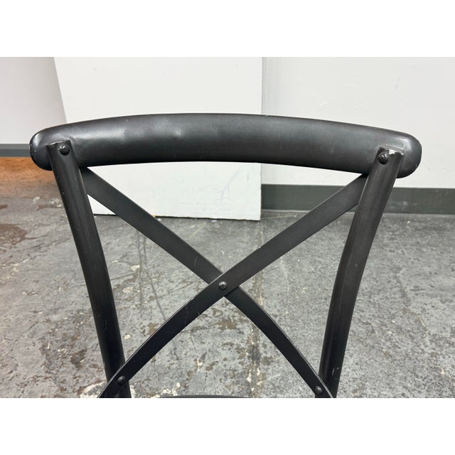 Metal Restoration Hardware Metal Madeleine Side Chair For Sale - Image 7 of 12